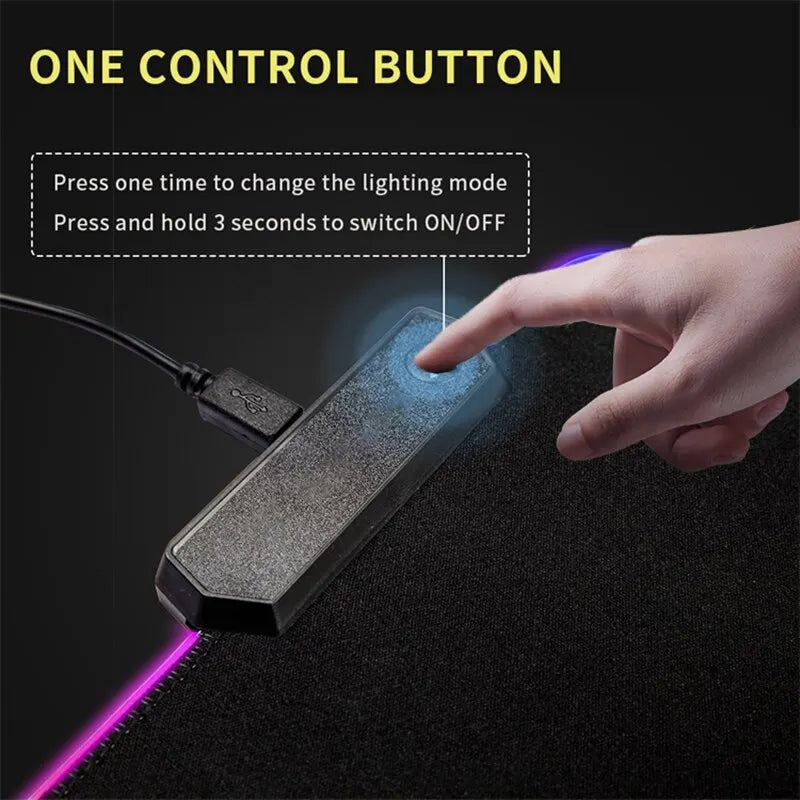 XXL RGB Gaming Mouse Pad – Light Up Your Game with Precision and Style