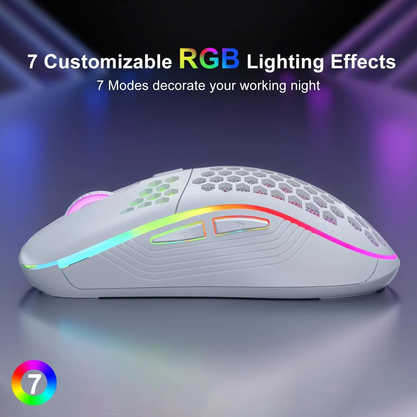 SZKOSTON RGB Wireless Gaming Mouse – Precision Meets Comfort