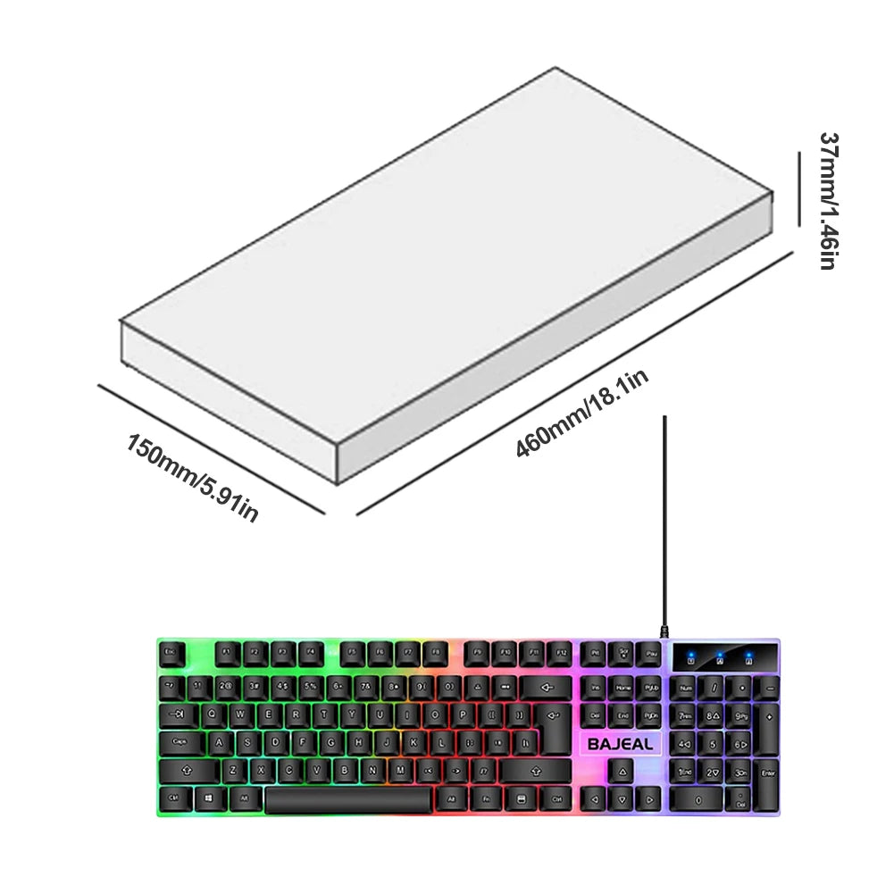 ALLOYSEED RGB Gaming Keyboard – Unleash Precision and Style